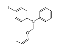 3-iodo-9-(prop-1-enoxymethyl)carbazole Structure