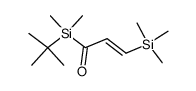 (E)-1-(tert-butyldimethylsilyl)-3-(trimethylsilyl)prop-2-en-1-one Structure