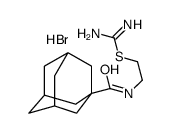 2-((Tricyclo(3.3.1.1(sup 3,7))dec-1-ylcarbonyl)amino)ethyl carbamimido thioate HBr Structure