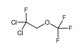 1,1-dichloro-1-fluoro-2-(trifluoromethoxy)ethane Structure