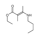 ethyl 3-(butylamino)-2-methylbut-2-enoate结构式