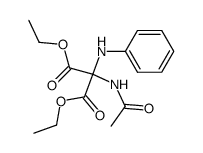 diethyl N-acetyl-N'-phenyldiaminomalonate结构式