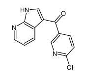 (6-氯-吡啶-3-基)-(1H-吡咯并[2,3-b]吡啶-3-基)-甲星空app结构式