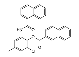 3-chloro-5-[1]naphthoylamino-4-[2]naphthoyloxy-toluene结构式