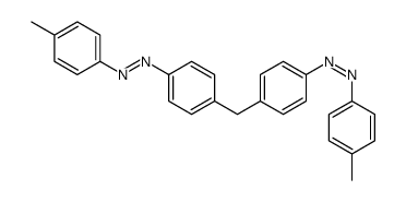 (4-methylphenyl)-[4-[[4-[(4-methylphenyl)diazenyl]phenyl]methyl]phenyl]diazene Structure