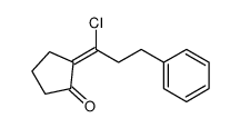 2-(1-chloro-3-phenylpropylidene)cyclopentan-1-one结构式