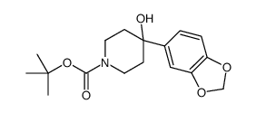 1-BOC-4-(1,3-BENZODIOXOL-5-YL)-4-HYDROXYPIPERIDINE structure