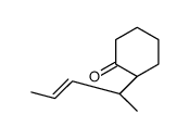 (2R)-2-[(2S)-pent-3-en-2-yl]cyclohexan-1-one Structure