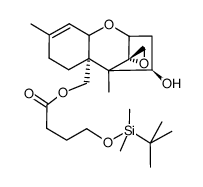 ((2S,4'R,5a'R)-4'-hydroxy-5',8'-dimethyl-2',3',4',5',7',9a'-hexahydrospiro[oxirane-2,10'-[2,5]methanobenzo[b]oxepin]-5a'(6'H)-yl)methyl 4-((tert-butyldimethylsilyl)oxy)butanoate Structure