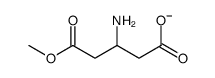 3-amino-5-methoxy-5-oxopentanoate Structure