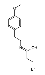 3-bromo-N-[2-(4-methoxyphenyl)ethyl]propanamide Structure