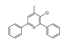 3-chloro-4-methyl-2,6-diphenylpyridine结构式