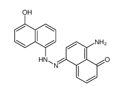 8-amino-5-[(5-hydroxynaphthalen-1-yl)hydrazinylidene]naphthalen-1-one结构式