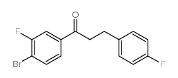 4'-BROMO-3'-FLUORO-3-(4-FLUOROPHENYL)PROPIOPHENONE structure