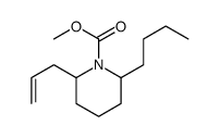 methyl 2-butyl-6-prop-2-enylpiperidine-1-carboxylate Structure