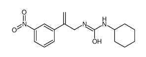 1-cyclohexyl-3-[2-(3-nitrophenyl)prop-2-enyl]urea Structure