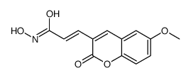 N-hydroxy-3-(6-methoxy-2-oxochromen-3-yl)prop-2-enamide Structure