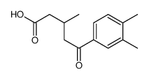 5-(3,4-DIMETHYLPHENYL)-3-METHYL-5-OXOVALERIC ACID结构式