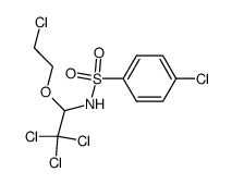 4-Chloro-N-[2,2,2-trichloro-1-(2-chloro-ethoxy)-ethyl]-benzenesulfonamide结构式