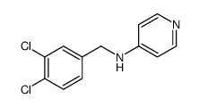 4-Pyridinamine, N-[(3,4-dichlorophenyl)methyl] Structure