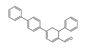 6-phenyl-4-(4-phenylphenyl)cyclohexa-1,3-diene-1-carbaldehyde结构式