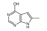 6-methyl-1,7-dihydropyrrolo[2,3-d]pyrimidin-4-one structure