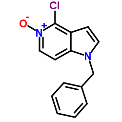 1-Benzyl-4-chloro-1H-pyrrolo[3,2-c]pyridine 5-oxide结构式