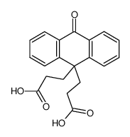 3,3'-(10-oxo-10H-anthracene-9,9-diyl)-di-propionic acid Structure