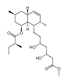 (1S,2S,4aR,6S,8S,8aS,3'R,5'R,2''S)-methyl-1,2,4a,5,6,7,8,8a-octahydro-3',5'-dihydroxy-2,6-dimethyl-8-((2-methyl-1-oxobutyl)oxy)-1-naphthaleneheptanoate Structure