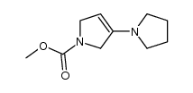 methyl-3-pyrrolidin-1-yl-2,5-dihydro-1H-pyrrole-1-carboxylate Structure