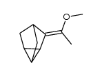 (E)-3-(1-methoxyethylidene)tricyclo[2.2.1.02,6]heptane结构式