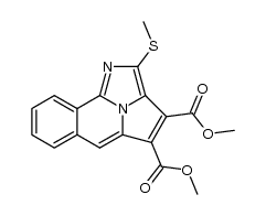 dimethyl 2-methylthio-1-azabenzo[h]cycl[3,2,2]azine-3,4-dicarboxylate结构式