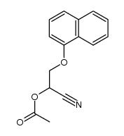 α-naphthyloxyacetaldehyde cyanohydrin acetate Structure