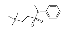 N-methyl-N-phenyl-2-(trimethylsilyl)ethanesulfonamide Structure