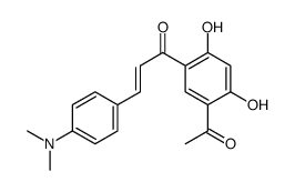 (E)-1-(5-acetyl-2,4-dihydroxyphenyl)-3-[4-(dimethylamino)phenyl]prop-2-en-1-one结构式