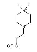 4-(2-chloro-ethyl)-1,1-dimethyl-piperazinium, chloride结构式