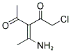 (3Z)-3-(1-AMINOETHYLIDENE)-1-CHLOROPENTANE-2,4-DIONE Structure