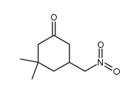 3,3-dimethyl-5-(nitromethyl)cyclohexanone structure