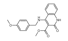 methyl 4-(4-methoxybenzylamino)-2-oxo-1,2-dihydroquinoline-3-carboxylate结构式