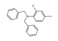 N,N-Dibenzyl-2-fluoro-4-iodoaniline结构式