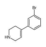 4-(3-Bromo-phenyl)-1,2,3,6-tetrahydro-pyridine Structure