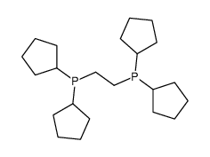 dicyclopentyl(2-dicyclopentylphosphanylethyl)phosphane结构式