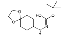 tert-butyl 2-(1,4-dioxaspiro[4.5]decan-8-yl)hydrazinecarboxylate structure