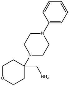 4-(4-苯基哌嗪-1-基)噁烷-4-基]甲胺结构式