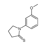 2-Pyrrolidinethione,1-(3-methoxyphenyl)- structure