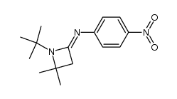 (E)-N-(1-(tert-butyl)-4,4-dimethylazetidin-2-ylidene)-4-nitroaniline Structure