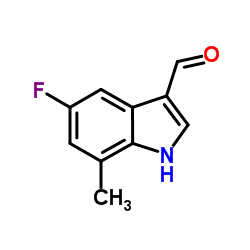 5-Fluoro-7-methyl-1H-indole-3-carbaldehyde structure