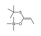 1-tert-butylsulfanylprop-1-enoxy(trimethyl)silane结构式