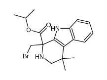 isopropyl 1-(bromomethyl)-4,4-dimethyl-2,3,4,9-tetrahydro-1H-pyrido[3,4-b]indole-1-carboxylate结构式