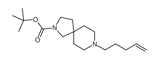 tert-butyl 8-pent-4-enyl-2,8-diazaspiro[4.5]decane-2-carboxylate Structure